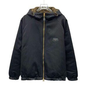 Louis Vuitton 2023 Black Hooded Zip-Up Jacket